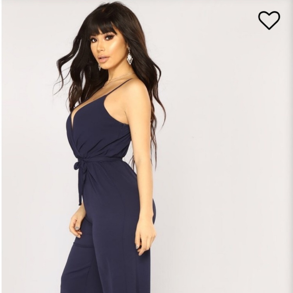 NWT !! Blue Fashion Nova Jumpsuit size Medium